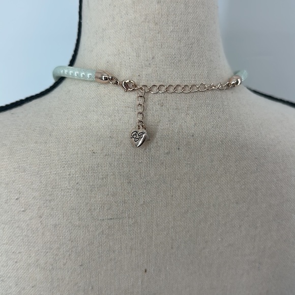 Betsey Johnson Light Blue Mesh Bow necklace - Picture 6 of 6